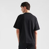 PRADA 普拉达 男士字母三角形徽标印花棉质圆领短袖T恤 黑色 UJN896 14K7 F0002 商品缩略图2