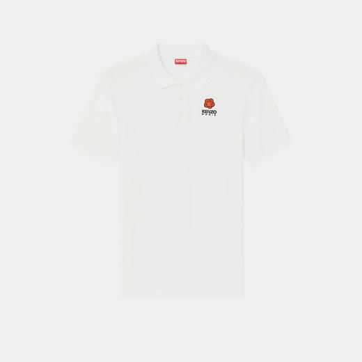 KENZO 高田贤三 男士“BOKE FLOWER”徽章刺绣棉质短袖 Polo衫 白色 FE55 PO536 4PU 01 商品图0