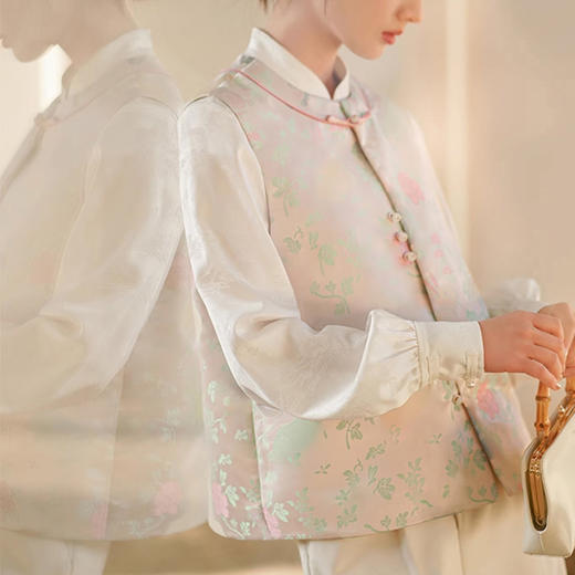 裁缝学苑AS249国风新中式马甲纸样背心女盘扣茶服唐装上衣打版裁剪样板 商品图1