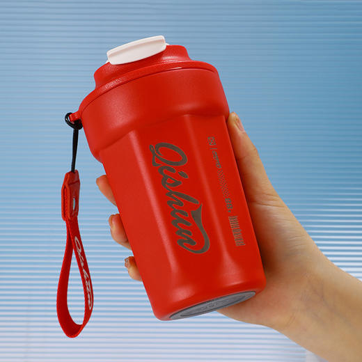 【高颜值！随行保温咖啡杯】316不锈钢八角咖啡杯便携带提绳随手杯户外车载双层保温杯，手提袋设计，出行更便携。ry 商品图6