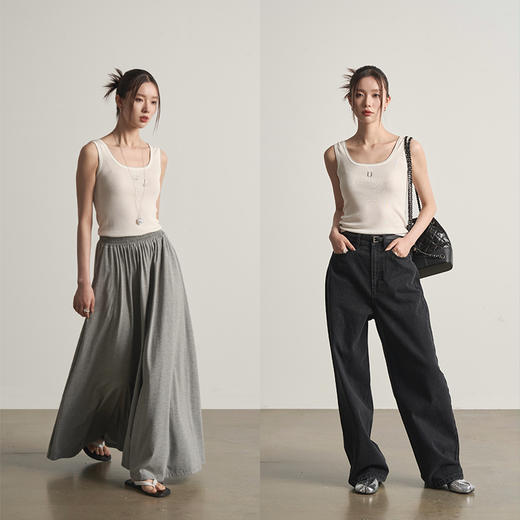 UMILAB【入夏】日本宾霸铜氨丝+桑蚕丝+莱赛尔清凉解暑背心BM787H 商品图2