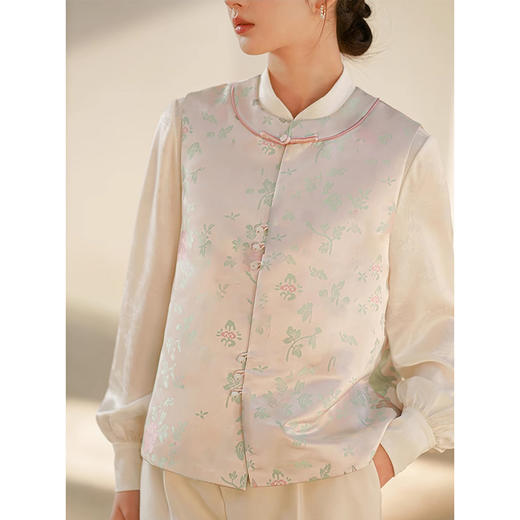 裁缝学苑AS249国风新中式马甲纸样背心女盘扣茶服唐装上衣打版裁剪样板 商品图2