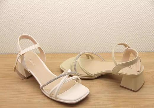 豪行2023年夏23230138超软后跟不磨脚真皮女凉鞋 商品图3