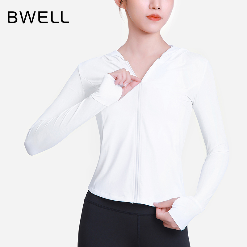 BWELL凉感修身连帽防晒外套BWY7627Y