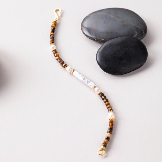 ELOANE GALLERY 落岸原创彩色半宝石天然珍珠手链小众设计串珠丨【本商品不支持使用优惠券】 商品图10