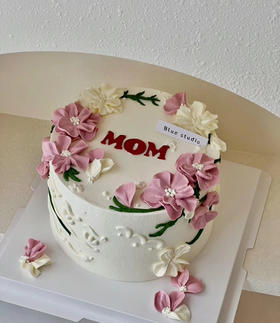 母亲妈妈长辈裱花生日蛋糕