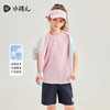 水孩儿童装夏季新款儿童运动套装男童简约短袖上衣女童百搭短裤 商品缩略图4