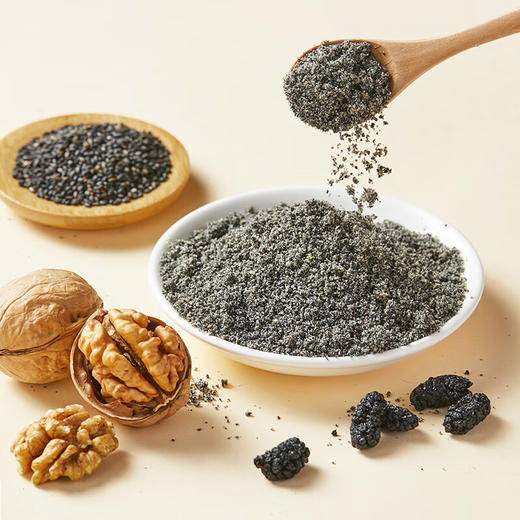 燕之坊 核桃芝麻桑葚粉500g 学生营养早餐儿童孕妇谷物代餐五谷粉 500g/罐 商品图6