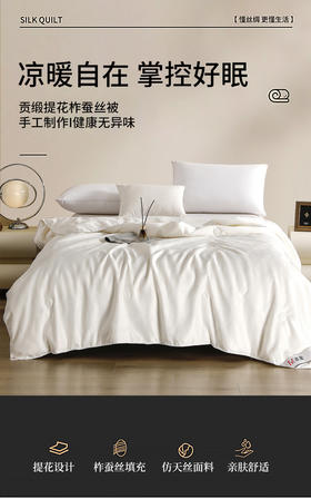 风雅贡缎提花蚕丝被
