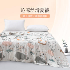 雅芳婷摩登丝夏凉被排湿透气莱赛尔莫代尔空调被夏季丝滑凉感夏被夏薄被