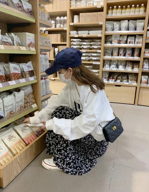 老米优品/ 韩国同款《韩国纱🌸 小碎花复古半身裙长裙》慵懒，复古，仙气。行走生风~~~ Q240508A 商品图6