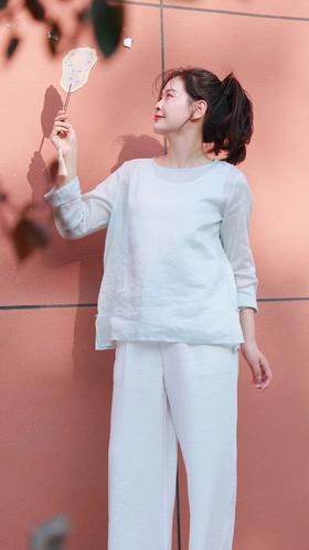 【抖音专属】阔腿裤（24709279-缟羽）