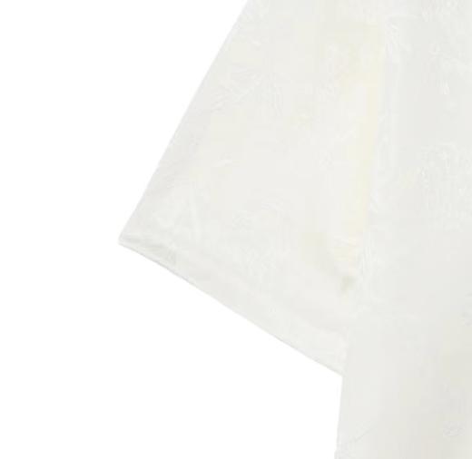 T648夏季新款提花男女短袖舒适透气上衣时尚百搭宽松休闲T恤 商品图3