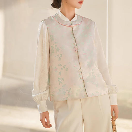 裁缝学苑AS249国风新中式马甲纸样背心女盘扣茶服唐装上衣打版裁剪样板 商品图3