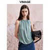 VIMAGE纬漫纪夏季新款气质显瘦轻薄无袖背心上衣V2113727 商品缩略图0