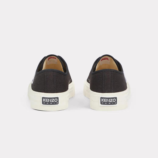 KENZO 高田贤三 男士字母徽标刺绣帆布休闲运动鞋 黑色 FE55 SN015 F70 99 商品图2