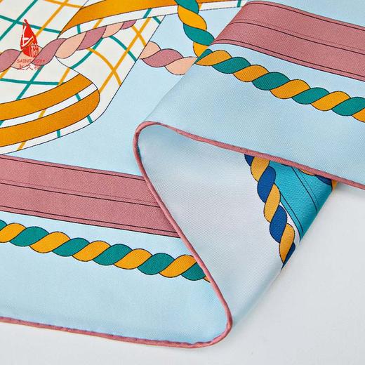 SAINTJOY/上久楷真丝方巾 双面印花真丝方巾  革兰蔻  FJS23070 商品图9