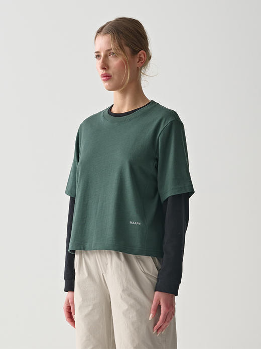 MAAP 女士 Essentials Tee 棕柏绿 休闲T恤 商品图0