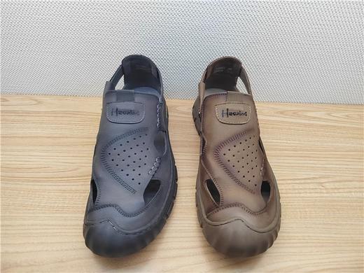 豪行夏季新款13251601牛皮真皮户外休闲男凉鞋 商品图3