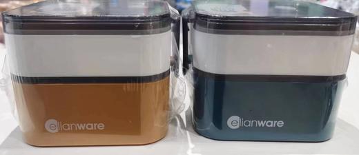 Elianware双层便当盒黄色/绿色1350ml 商品图1