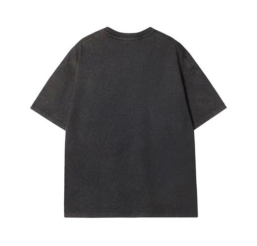 8225夏季新款做旧洒金亮片字母T恤百搭休闲男士短袖潮流时尚上衣 商品图2