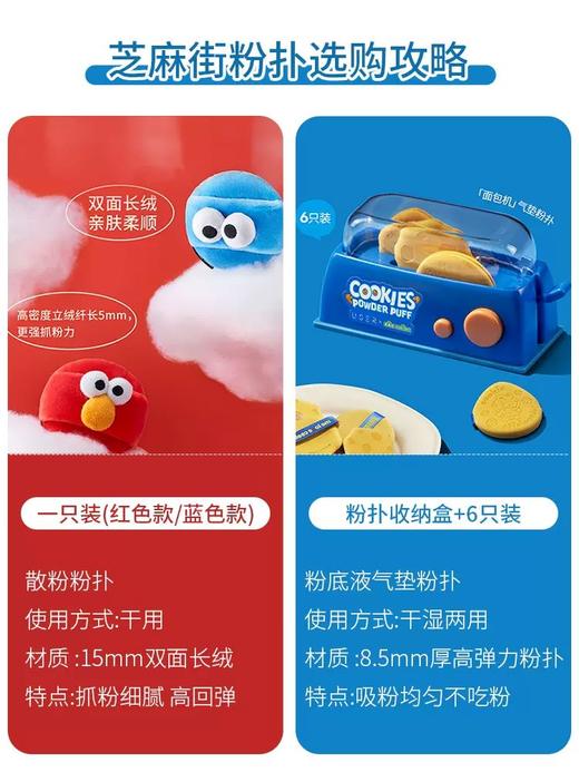 USER芝麻街联名款粉扑 商品图0