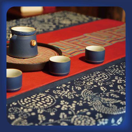 畲乡物语多彩多福艺术体桌旗茶席茶旗盖巾茶几布长条布艺桌布 商品图4