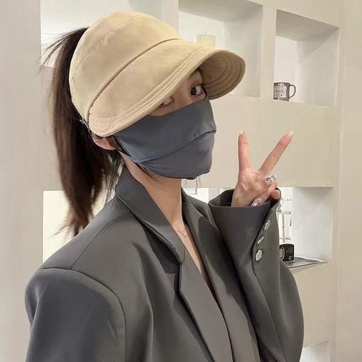 露思新款遮阳帽子女潮空顶鸭舌帽可折叠防紫外线_HLY 商品图2