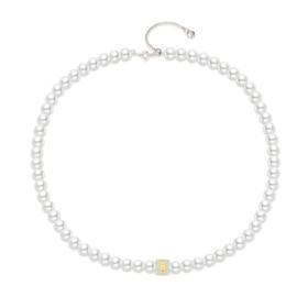 【一口价】金镶玉珍珠项链 淡水珍珠项链银S925项链送妈妈母亲节礼物MEMORA诗普琳ZN212501