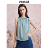 VIMAGE纬漫纪夏季新款气质显瘦轻薄无袖背心上衣V2113727 商品缩略图2