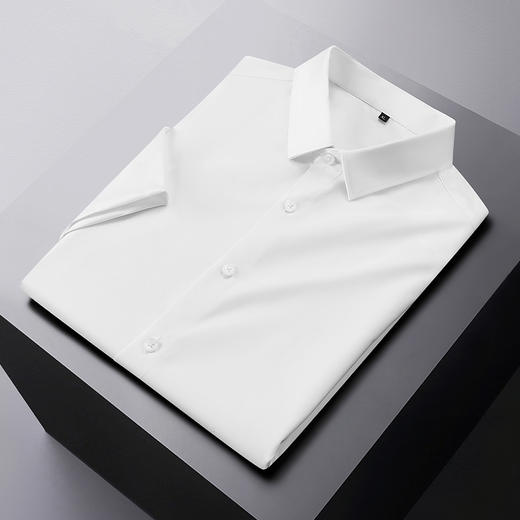 【Q】【新款DDY】大依优型大码短袖衬衫免烫加肥加大男装大号大码衬衣上衣男士绅士商务休闲半袖夏季 商品图8