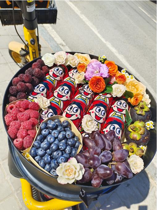 旺仔鲜花水果礼盒 商品图4