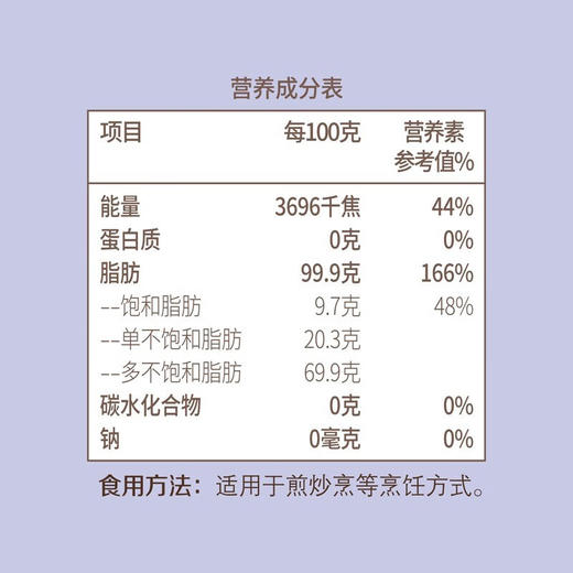 中粮悠采亚麻籽油1L*2瓶礼盒装 商品图6