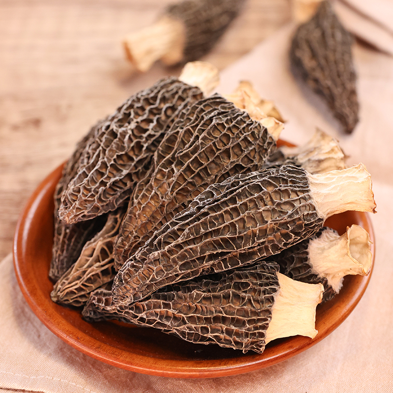 拾爸家⠀羊肚菌 | 甄选云南头茬5-8cm 当季食材 保留鲜菌质地细腻 口感饱满顺滑 菌香浓郁 无熏硫不添加