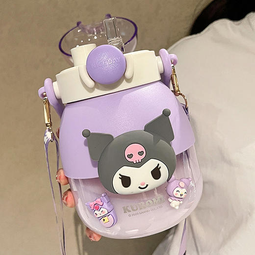 【超高颜值！库洛米水杯】双饮大容量水杯夏季女生日礼物可爱高颜值大肚杯子塑料库洛米水壶，立体造型，手感圆润，成为你夏季不可或缺的伴侣。ry 商品图2