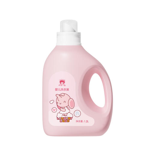 红色小象婴儿洗衣液1.2L-0629 有效期26.9月 商品图0
