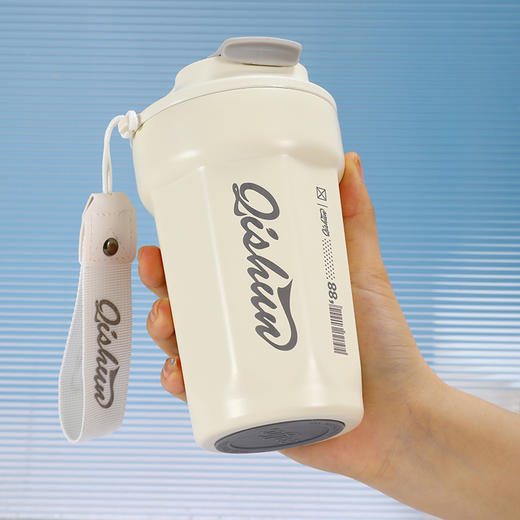 【高颜值！随行保温咖啡杯】316不锈钢八角咖啡杯便携带提绳随手杯户外车载双层保温杯，手提袋设计，出行更便携。ry 商品图8