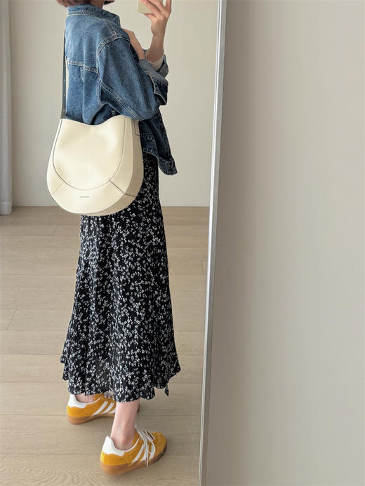 老米优品/ 韩国同款《韩国纱🌸 小碎花复古半身裙长裙》慵懒，复古，仙气。行走生风~~~ Q240508A 商品图4