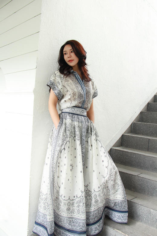 帝释青色半裙HJ2B39 商品图5