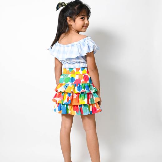rainbowxoxo 彩色波波印花短裙【该商品不支持用券】 商品图3