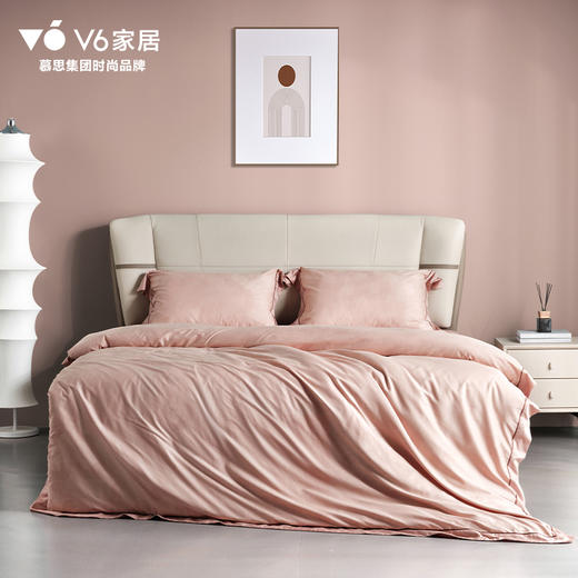 QFZ1-066雅境/玉粉色/床单款四件套 商品图0
