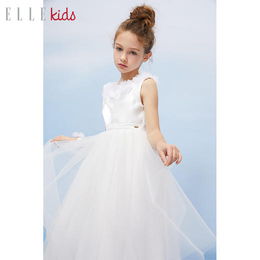 ELLEkids童装 手工花朵手工礼服连衣裙 商品图1