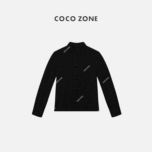 COCO ZONE"南夕美学"春季新中式国风提花立领衬衣长袖上衣CC1A0505 商品图1