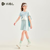 水孩儿童装夏季新款女童防晒凉感连衣裙轻薄柔软短袖上衣时尚拼色裙子 商品缩略图2