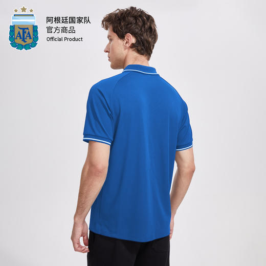 阿根廷国家队官方商品丨湖蓝色速干polo衫短袖夏季运动休闲足球迷 商品图4