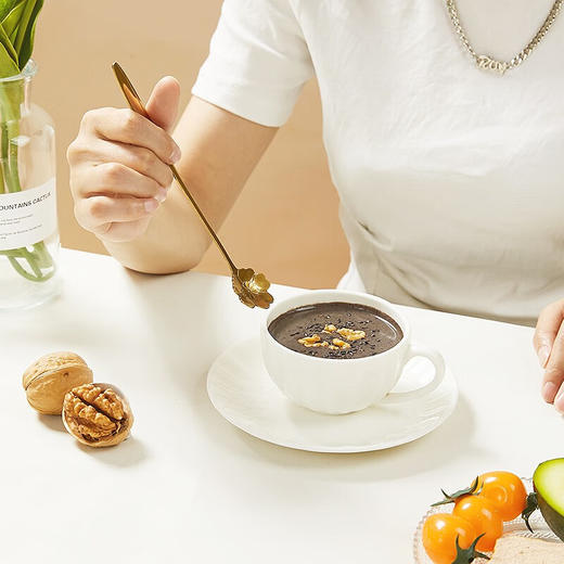 燕之坊 核桃芝麻黑豆粉 豆浆粉 粗粮粉 营养早餐 冲饮代餐即食粉 饱腹 盒装 320g 1盒 商品图8