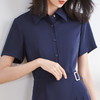 剩S/M/XL 米思阳2025夏季新款通勤气质短袖连衣裙职业高端修身A字裙女1969 商品缩略图4