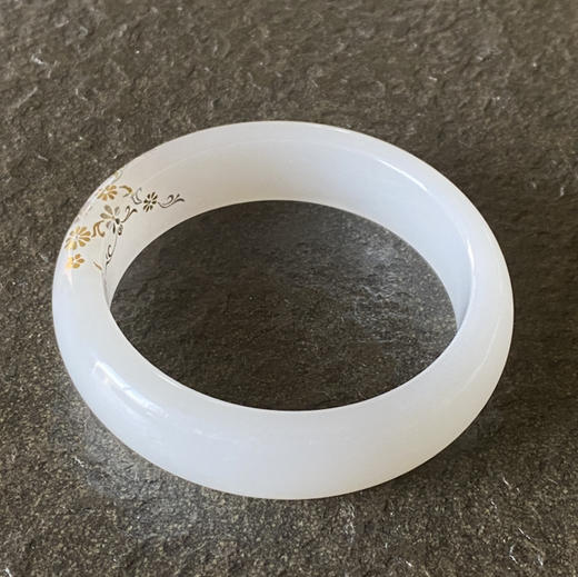 和田玉（羊脂玉）手镯（错金彩蝶系列61#） 商品图2