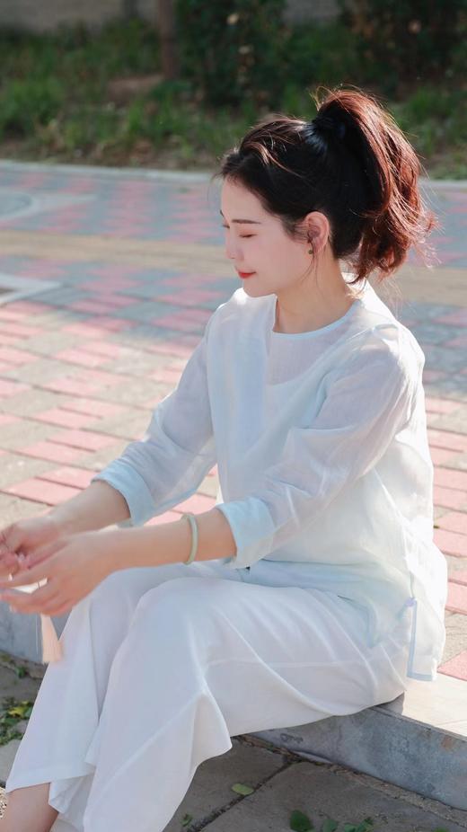 【抖音专属】阔腿裤（24709279-缟羽） 商品图3