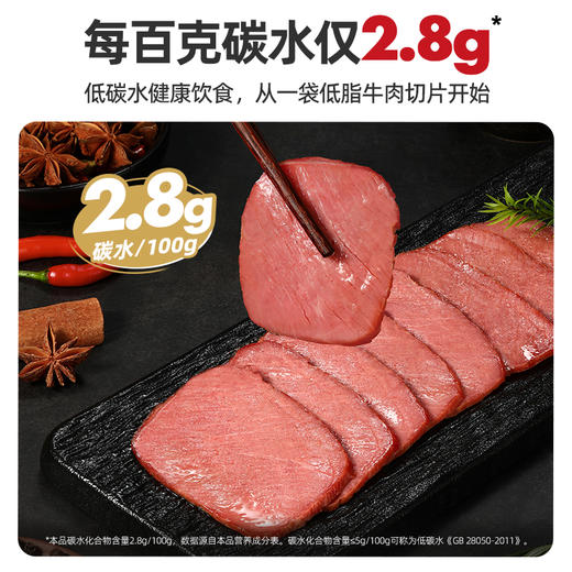 【闪电旗舰店】【冷链产品不支持无理由退货】享轻™低脂牛肉切片（原味）60g/袋 商品图3